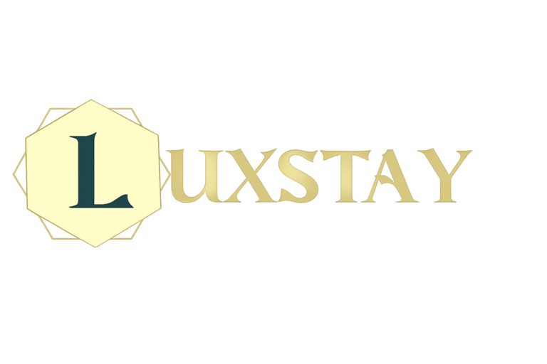 Luxstay logo with elegant emblem